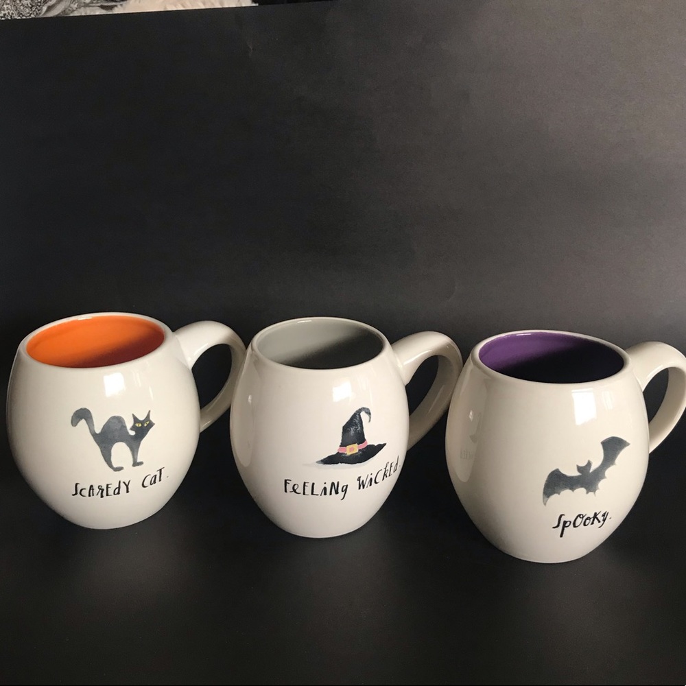 NWOT Rae Dunn Set of 3 Halloween Mugs